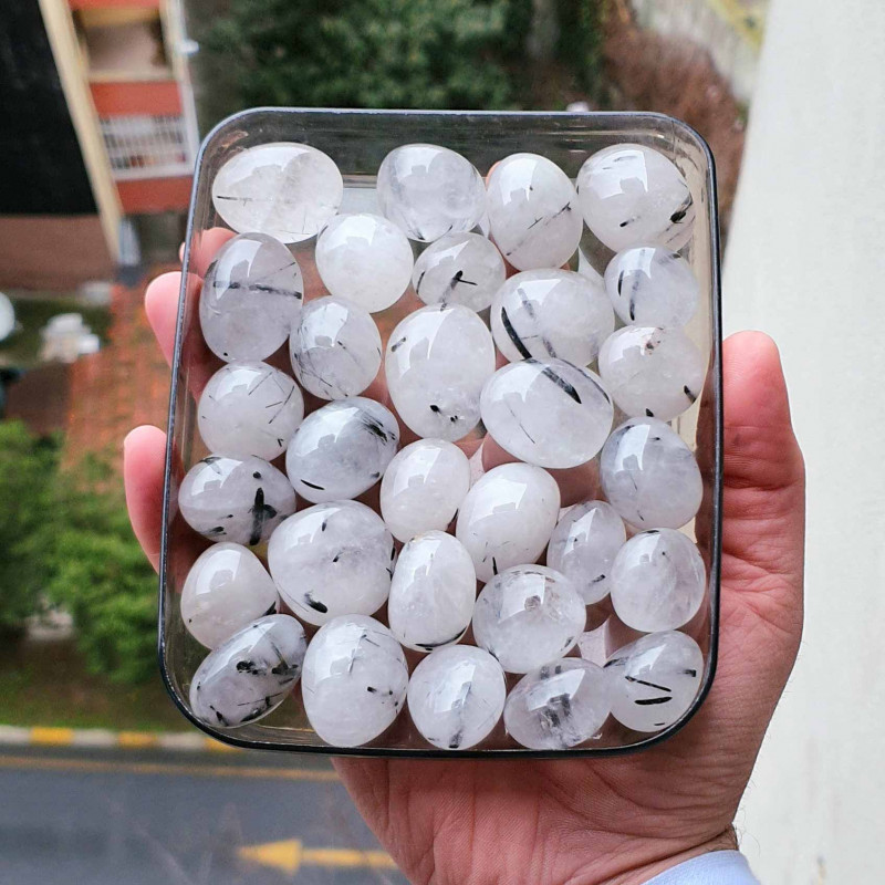 Rutilated Quartz Tumbled Stone