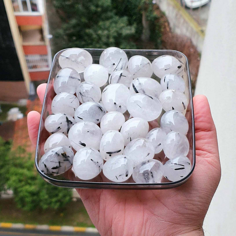 Rutilated Quartz Tumbled Stone