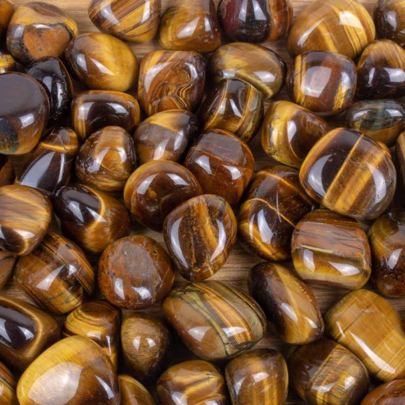 Natural Tiger Eye Tumbled Stone