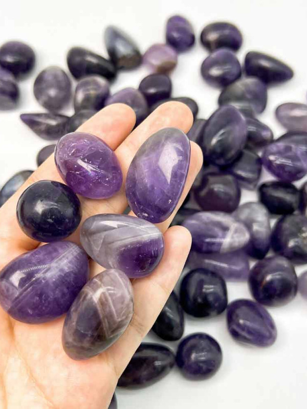 Natural Amethyst Tumbled Stone