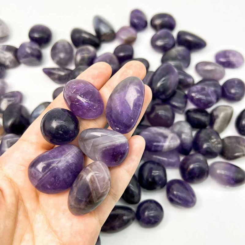 Natural Amethyst Tumbled Stone