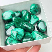 Natural Malachite Tumbled Stone