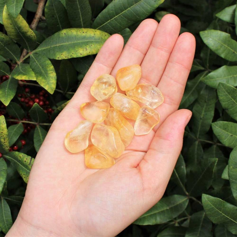 Natural Citrine Tumbled Stone