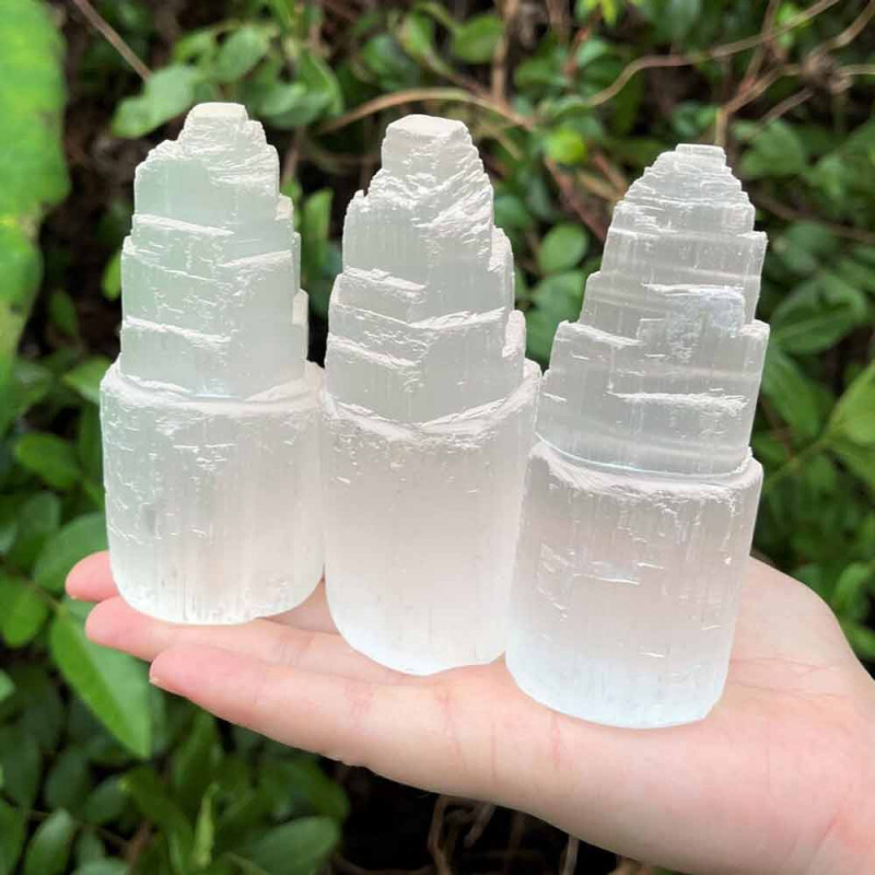 Selenite Energy Healing Tower