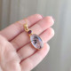 925 Silver Natural Black Rutilated Quartz Stone Pendant