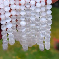 8mm Selenite Stone Bracelet - No : BR0900