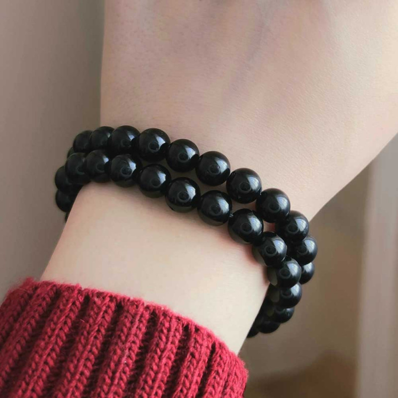 8mm Natural Black Tourmaline Bracelet