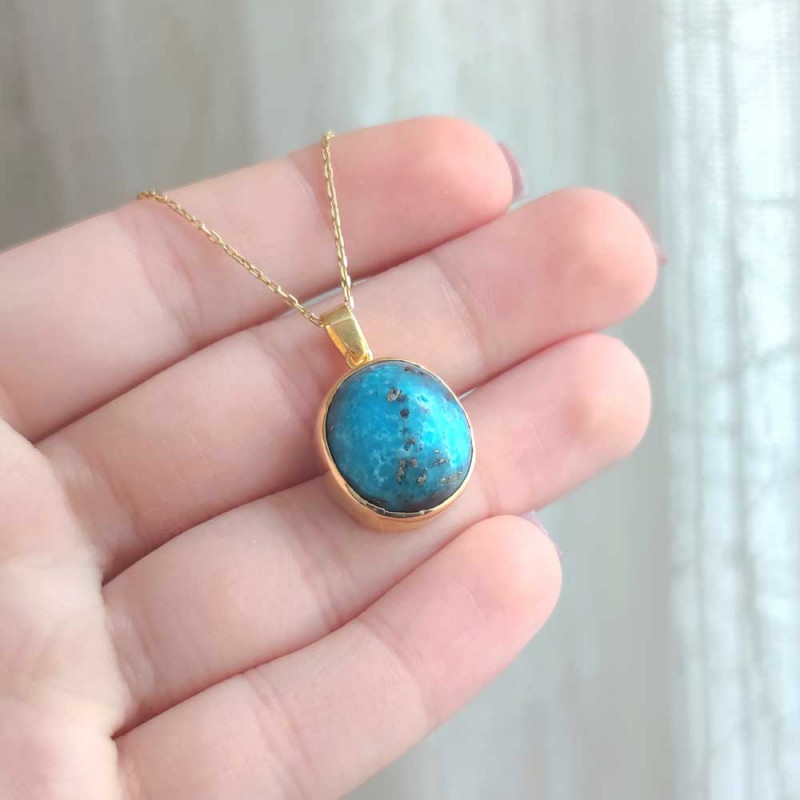 925 Silver Natural Turquoise Stone Pendant