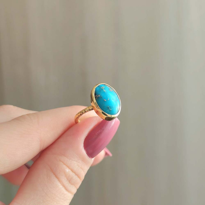 925 Silver Natural Turquoise Stone Ring