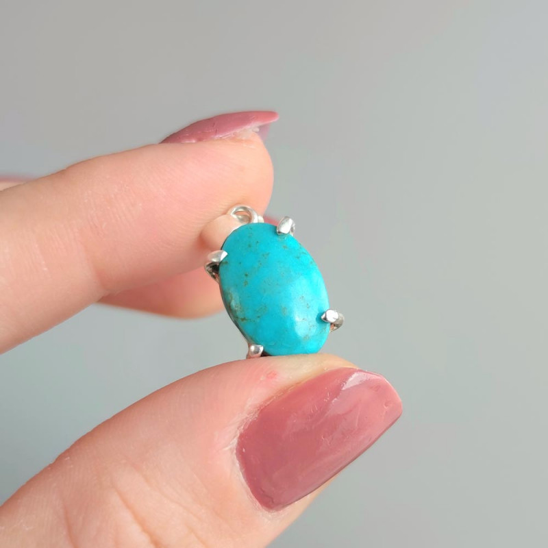 925 Silver Natural Turquoise Stone Pendant